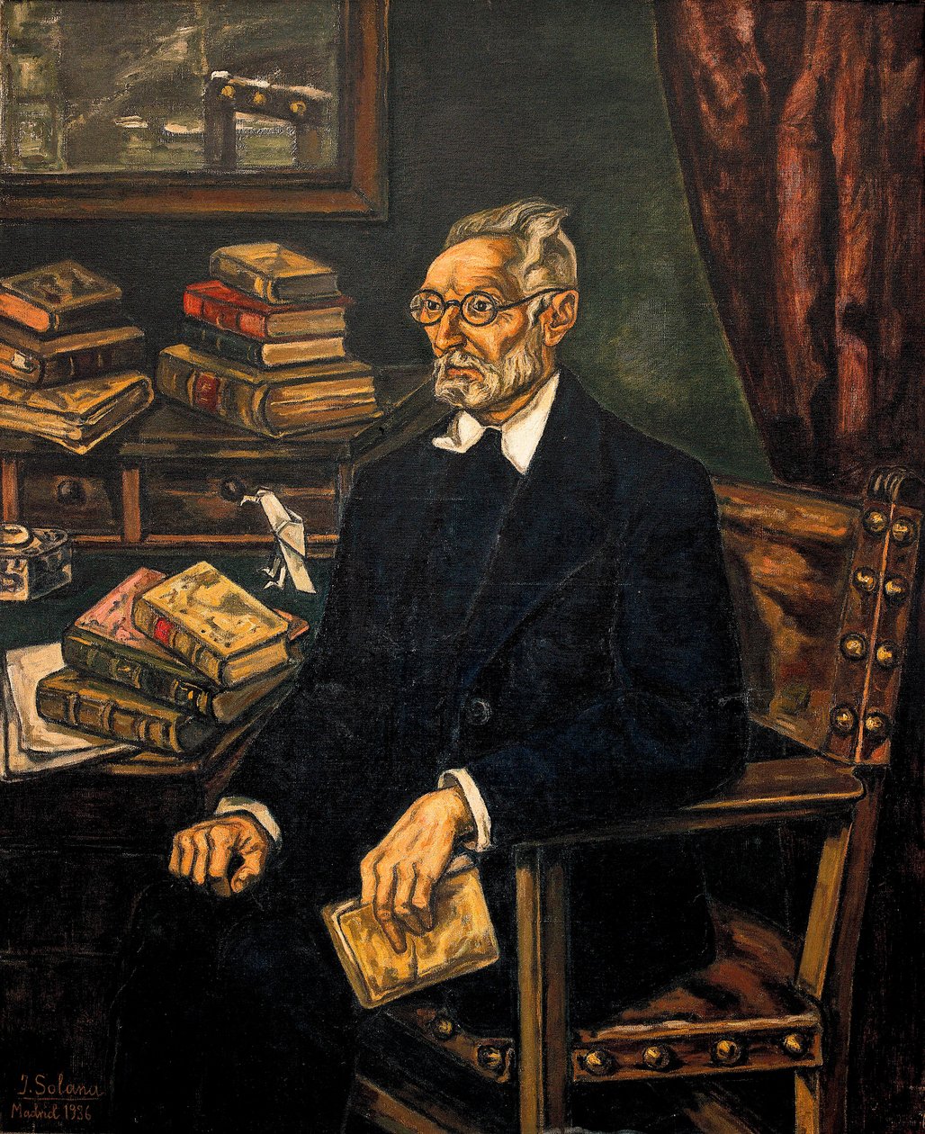 Miguel de Unamuno, schilderij door Jose Gutierrez Solana door Jose Gutierrez Solana