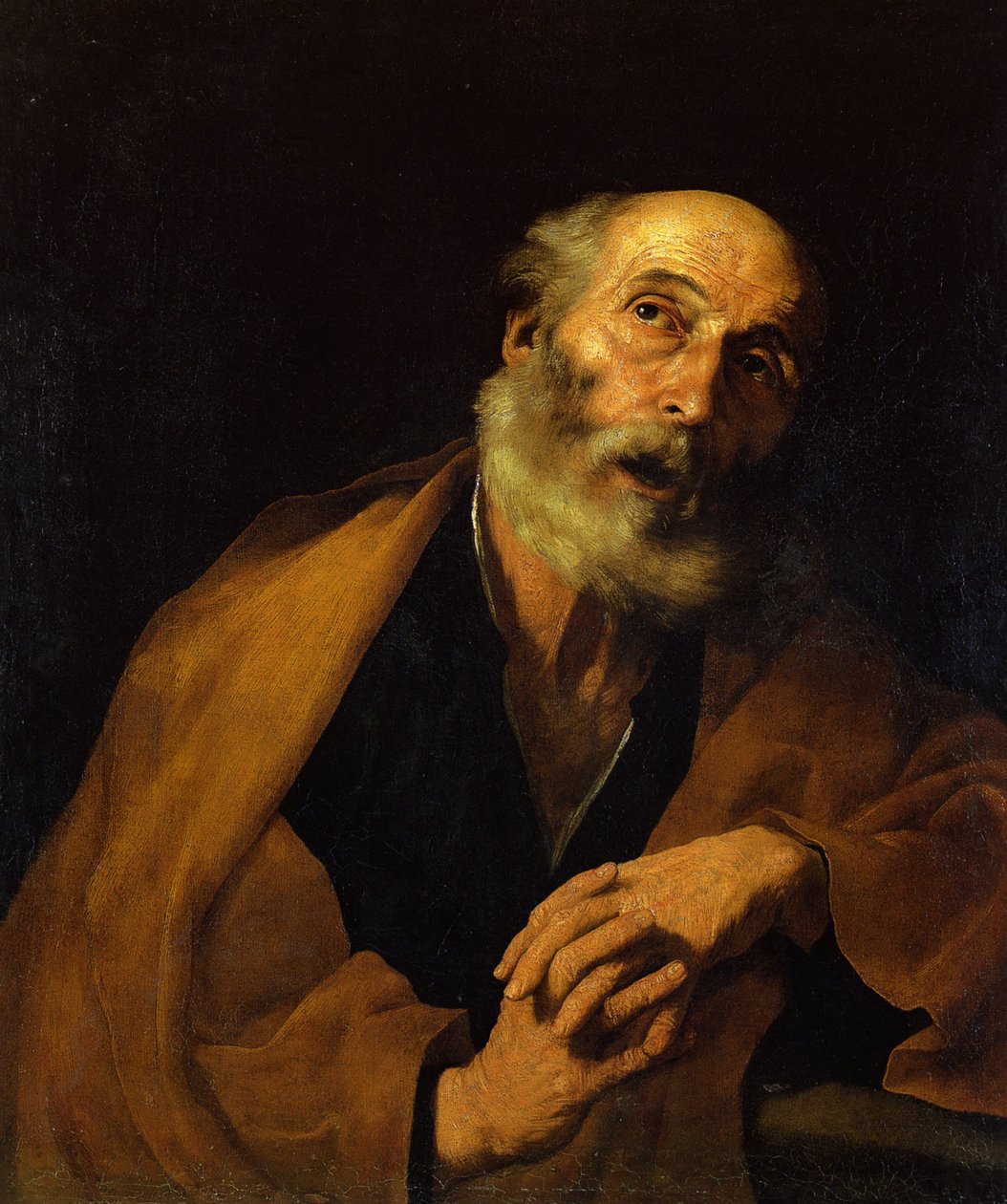Berouw van Sint Petrus, 1630 door Jusepe de Ribera