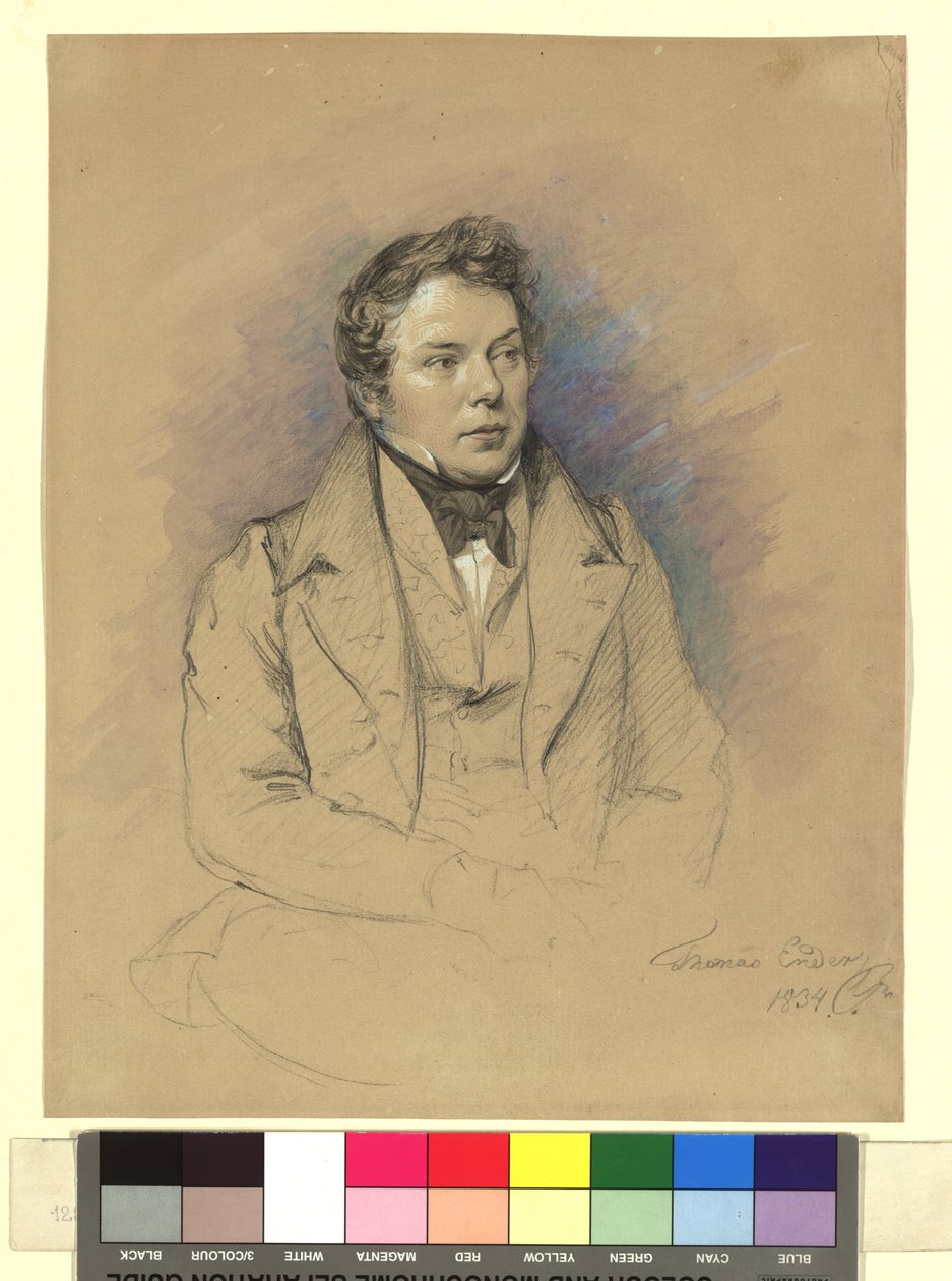 Thomas Ender (1793-1875), schilder door Josef Danhauser