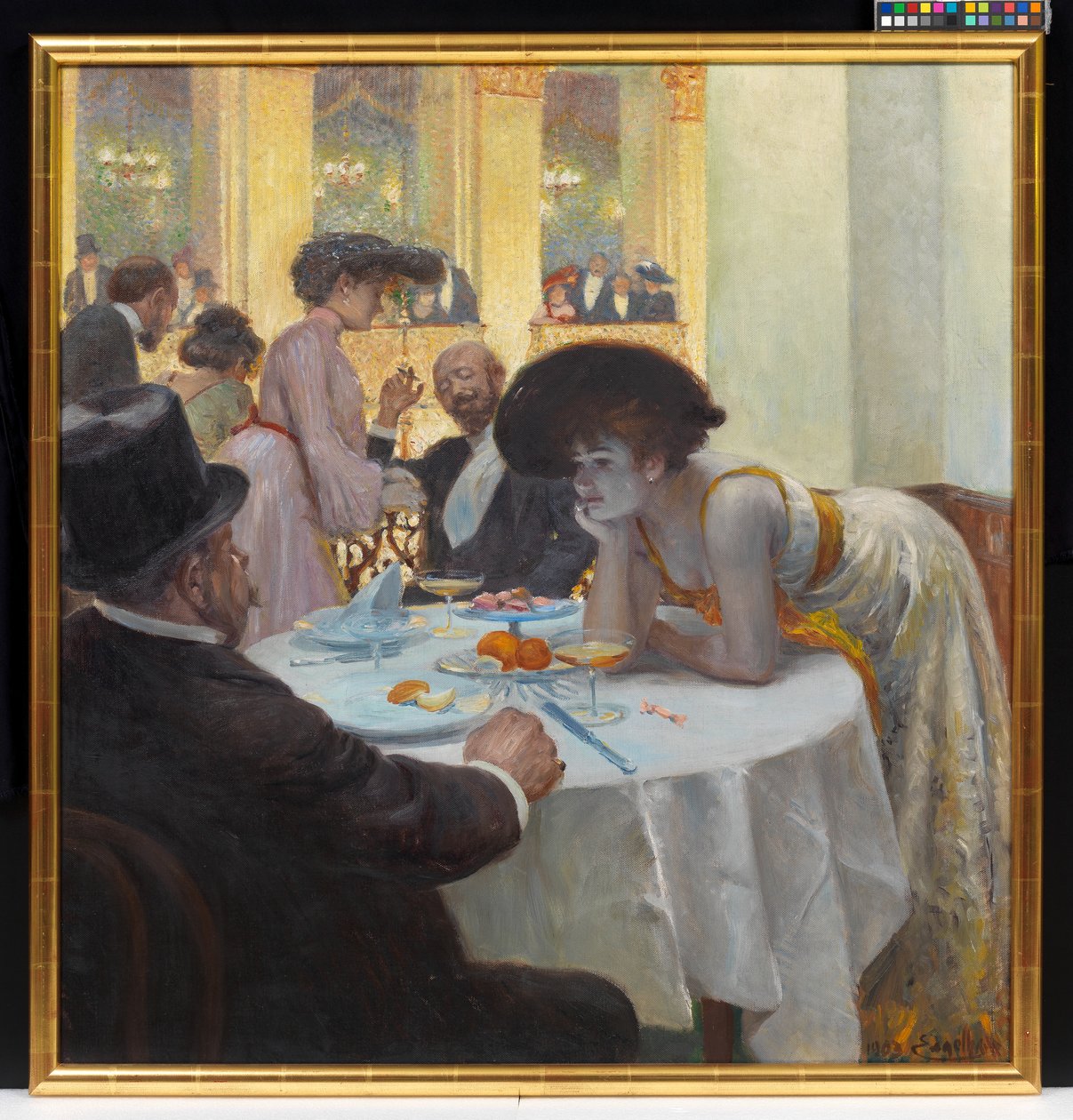 Loge in de Sophiensaal door Josef Engelhart