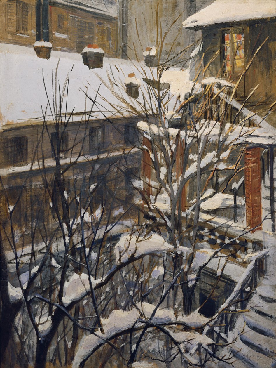 Uitzicht vanuit mijn raam door Josef Engelhart