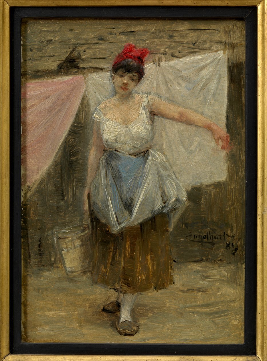 Wassermeisje door Josef Engelhart