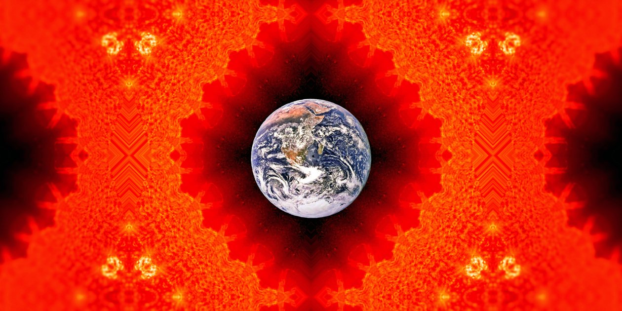 Zon: Uitzicht op aarde vanaf de zon 1 door Josef Johann Michel