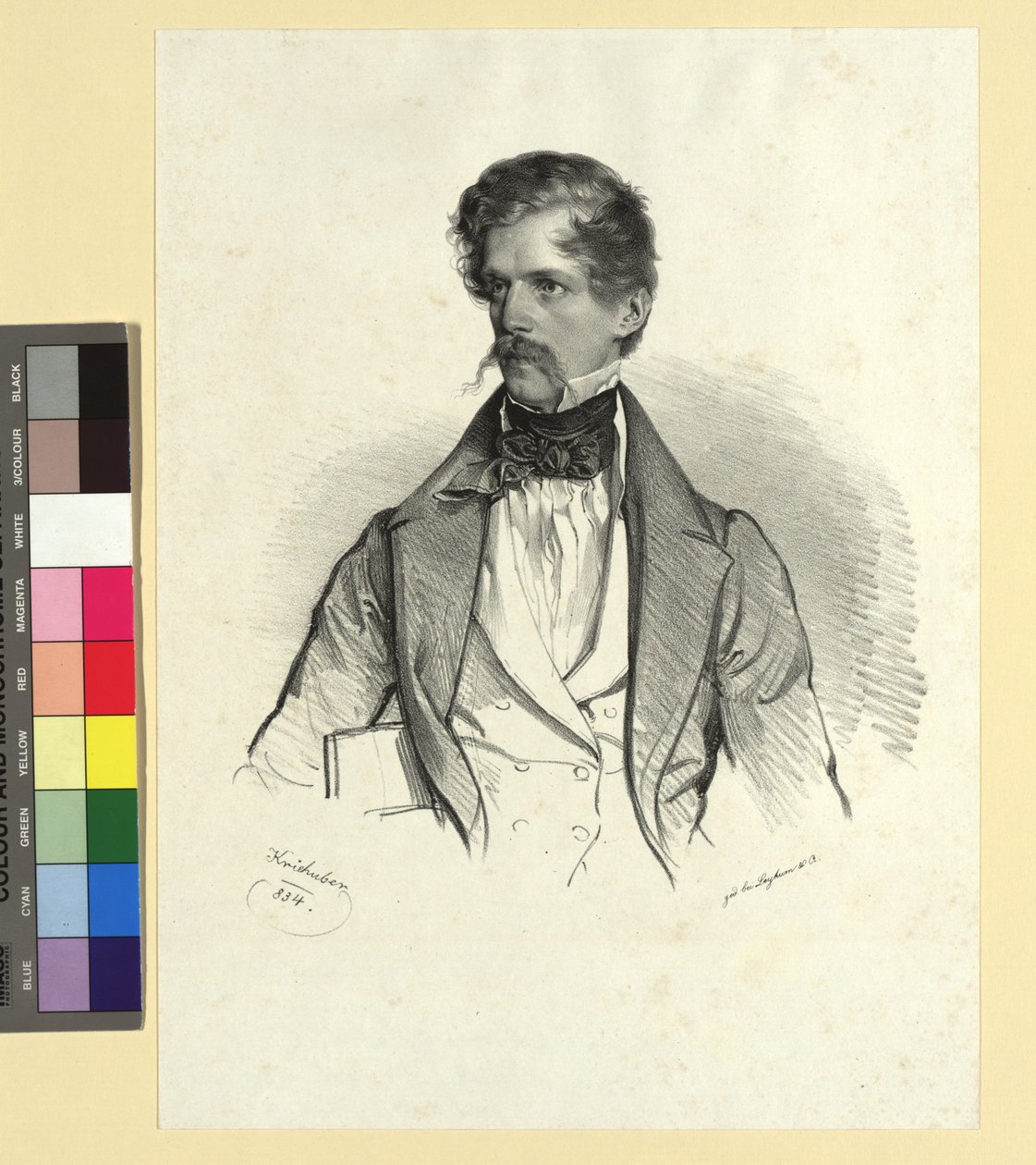 Baron Anton v. Doblhoff door Josef Kriehuber