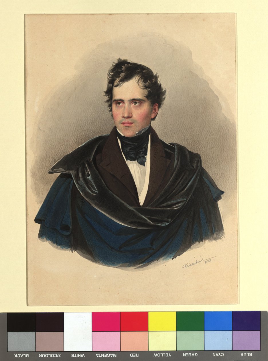 August Friedrich, graaf Marschall van Burgholzhausen en Tromsdorf door Josef Kriehuber