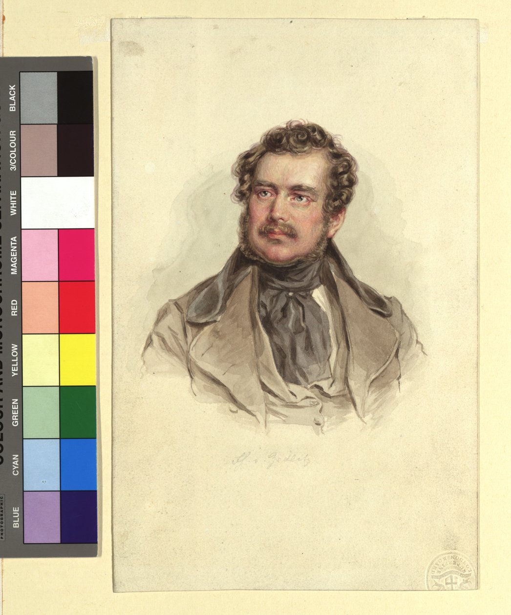 Christin Freiherr von Zedlitz door Josef Kriehuber