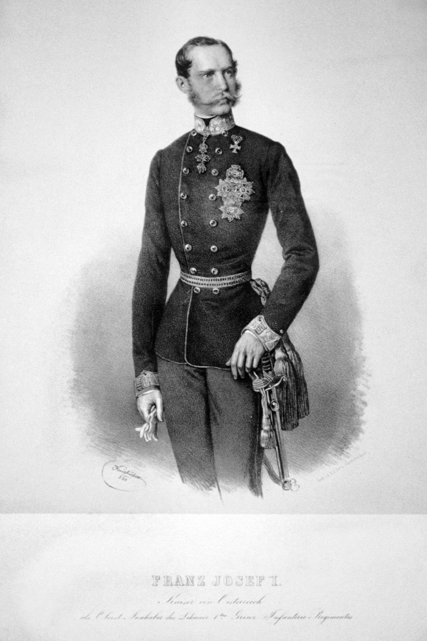 Frans Jozef I 1860 Litho 01 door Josef Kriehuber