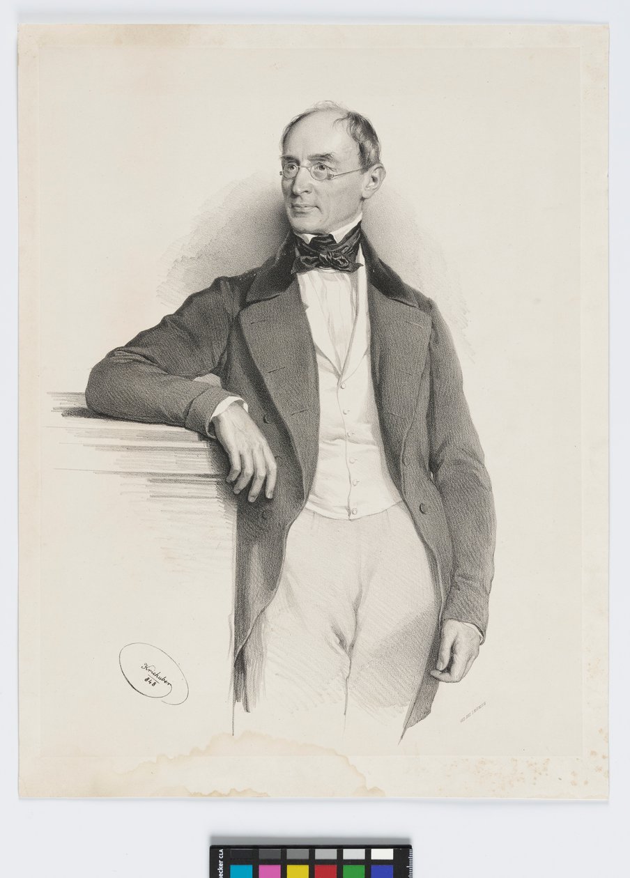 Franz Xaver (III.) baron von Pillersdorf door Josef Kriehuber