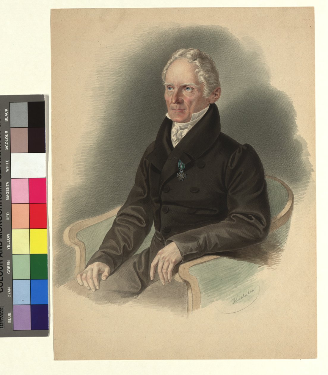 Friedrich Mohs, mineraloog door Josef Kriehuber
