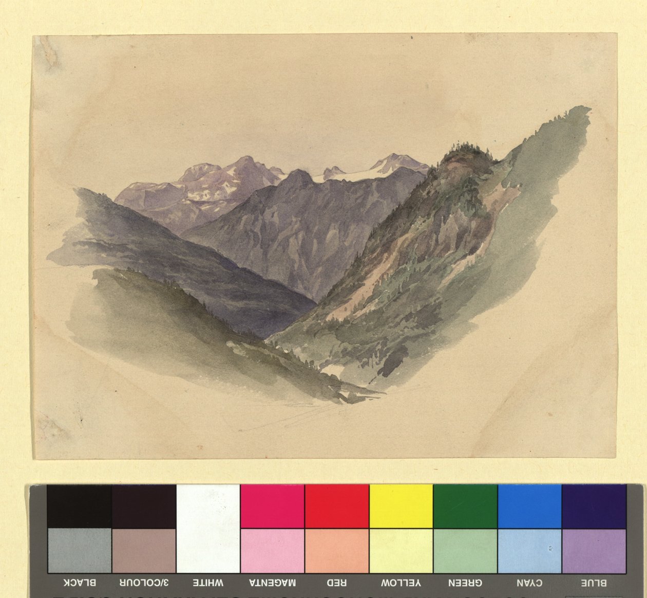 Bergdal door Josef Kriehuber
