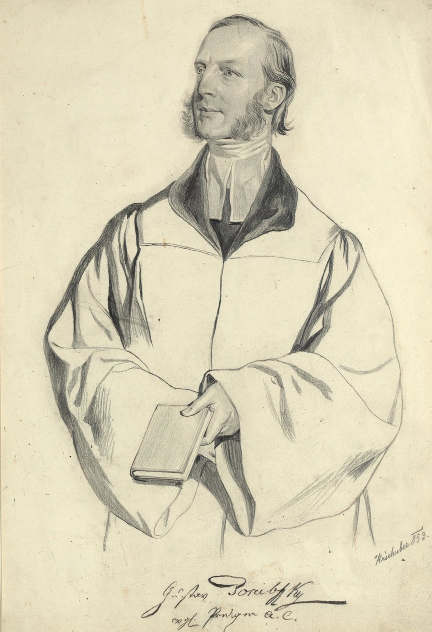 Gustav Porubssky door Josef Kriehuber