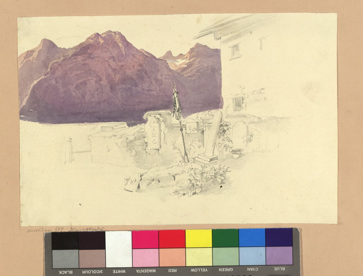 Hallstatt door Josef Kriehuber