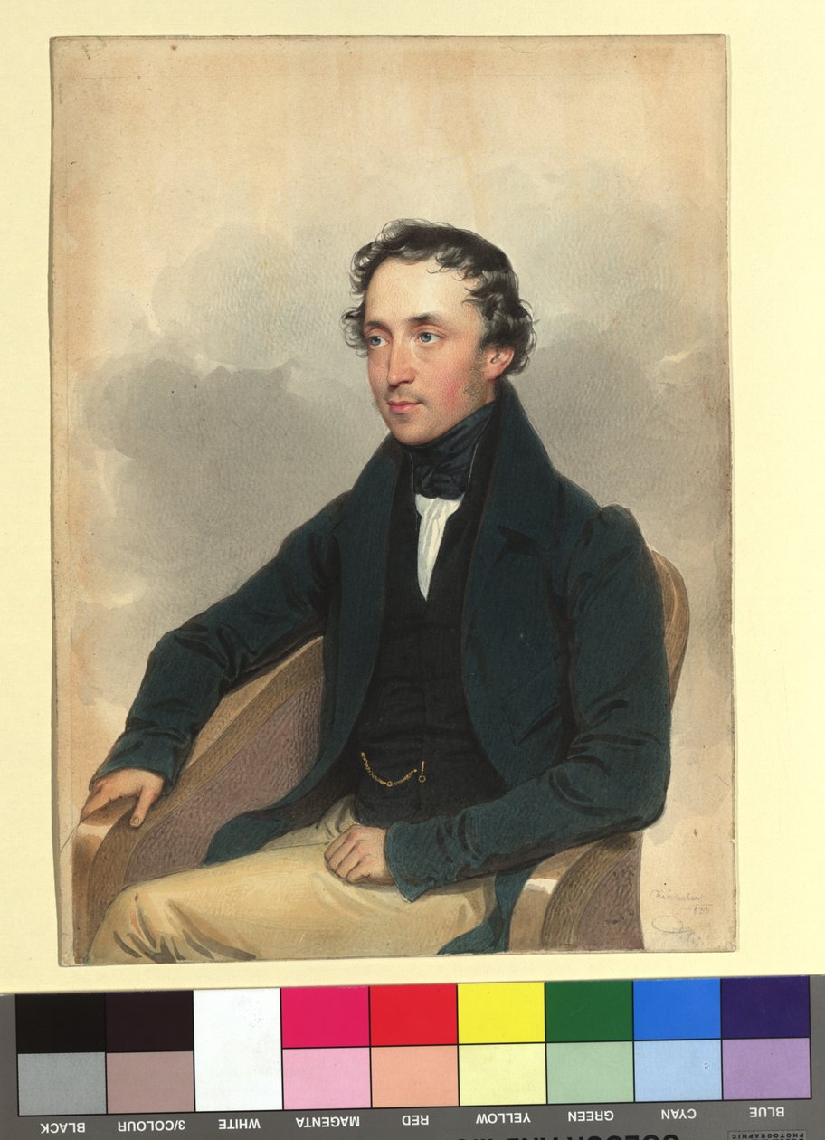 Josef baron von Bartenstein door Josef Kriehuber
