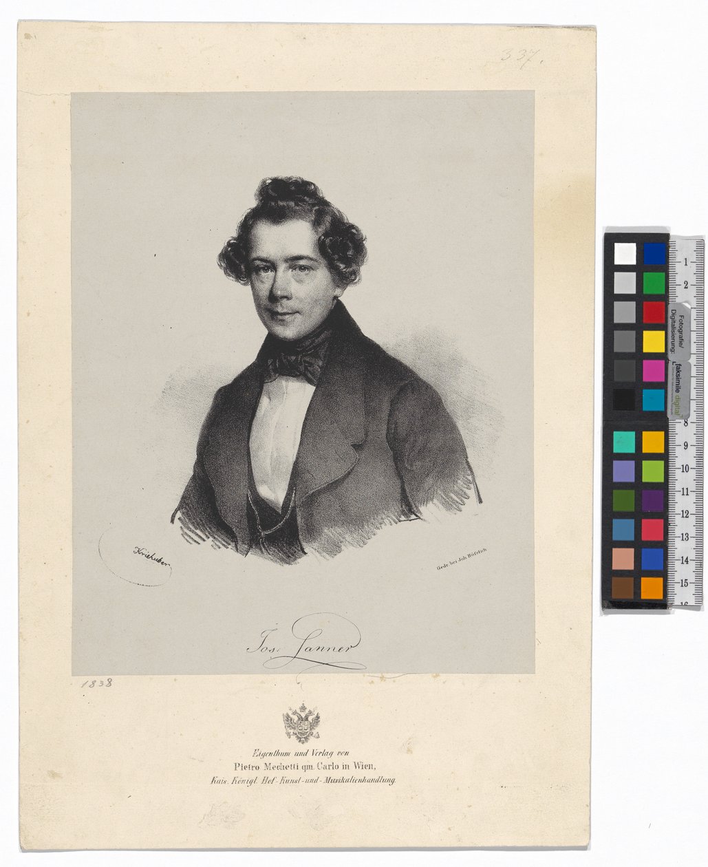 Josef Lanner door Josef Kriehuber