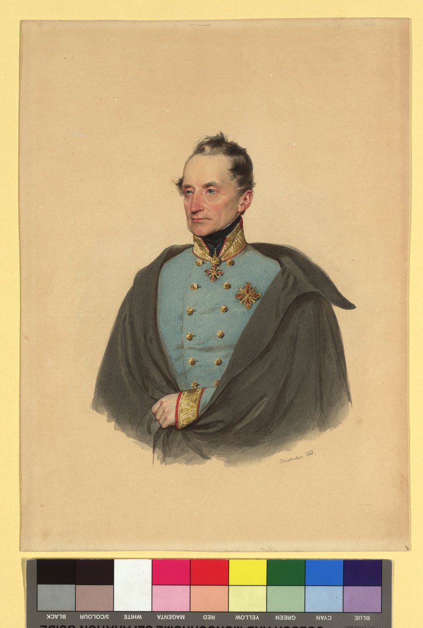 Josef Ritter von Lebzelten (1783-1836) door Josef Kriehuber