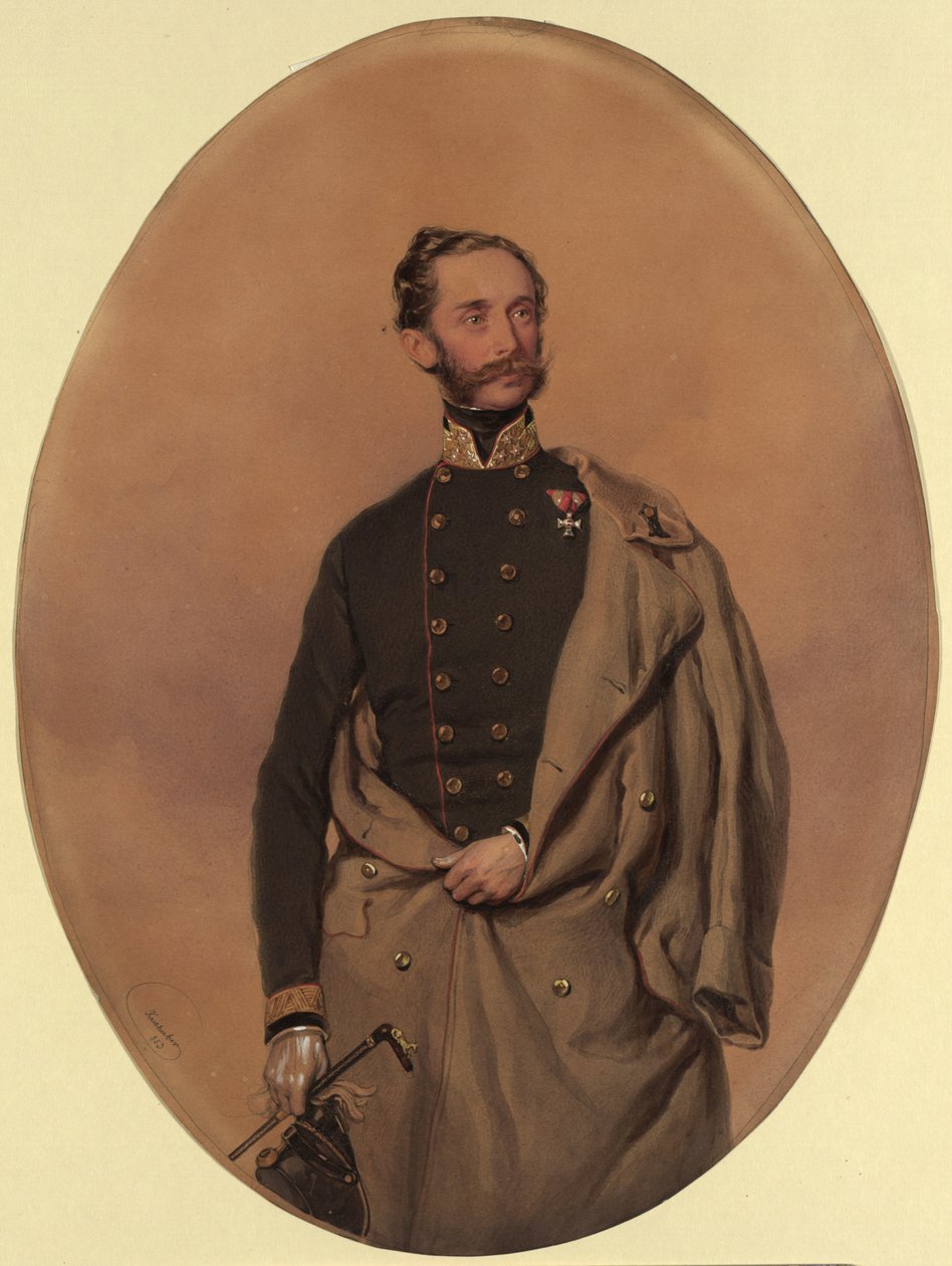 Ludwig, baron von Gablenz (1814-1874) door Josef Kriehuber