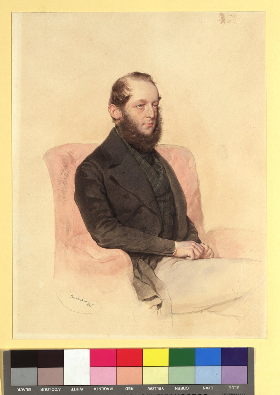 Graaf Wilhelm Clemens Westphalen zu Fürstenberg (1818-1883) door Josef Kriehuber