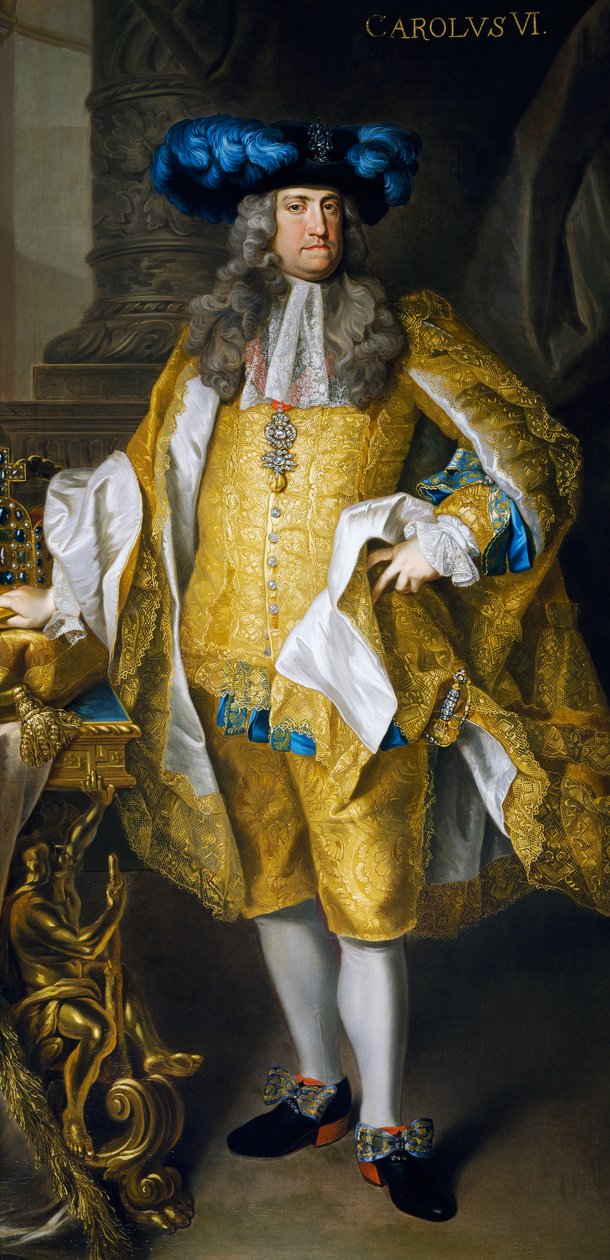 Portret van Karel VI van Oostenrijk door Josef and Mayrhofer Friedrich Kiss