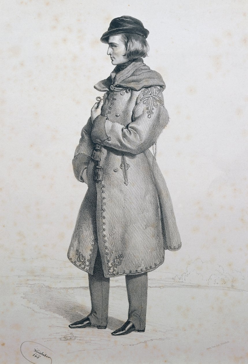 Portret van Franz Liszt door Josef Nikolaus Kriehuber