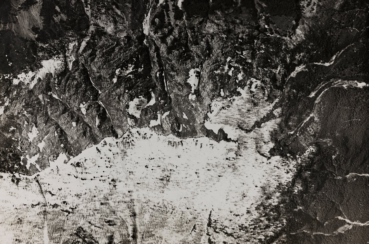luchtfoto van het oorlogsgebied door Josef Zohles