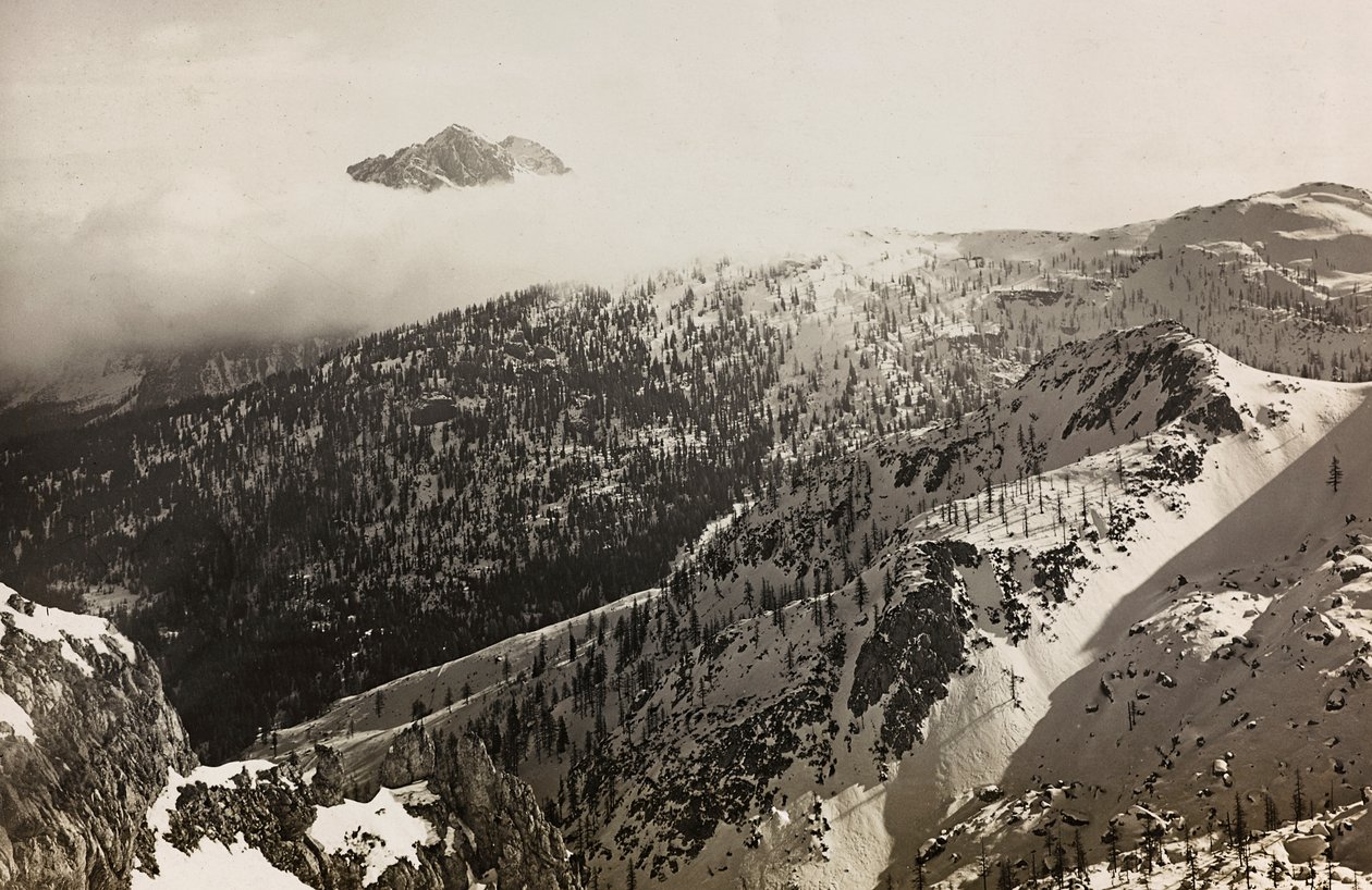 Album "Meine weltkriegs - Erinnerungen South-West Front (Karinthië, Italië, Zuid-Tirol) 31/03/1915-12/11/1918 - Josef Zohles Wenen": uitzicht op de Alpen door Josef Zohles