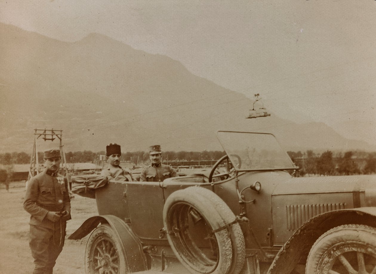 Album "Meine weltkriegs - Erinnerungen South-West Front (Karinthië, Italië, Zuid-Tirol) 31/03/1915-12/11/1918 - Josef Zohles Wien": Turkse generaal in een oorlogsgebied door Josef Zohles
