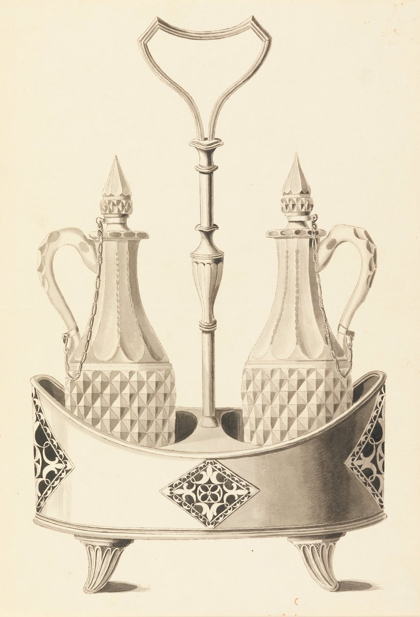 Ontwerp voor een Flessenrek door Joseph Anton Seethaler Ii