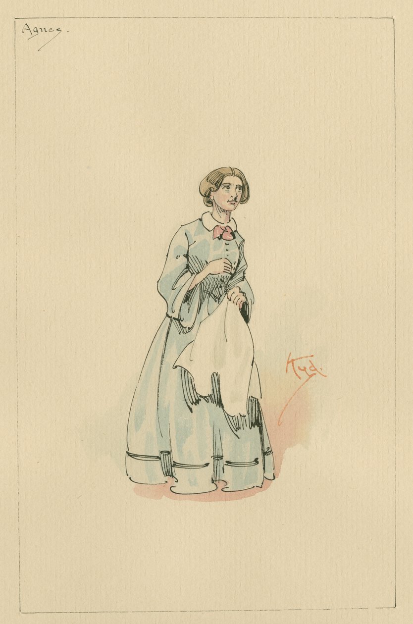 Agnes Wickfield door Joseph Clayton Clarke