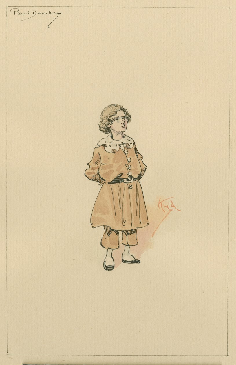 Kleine Paul Dombey door Joseph Clayton Clarke
