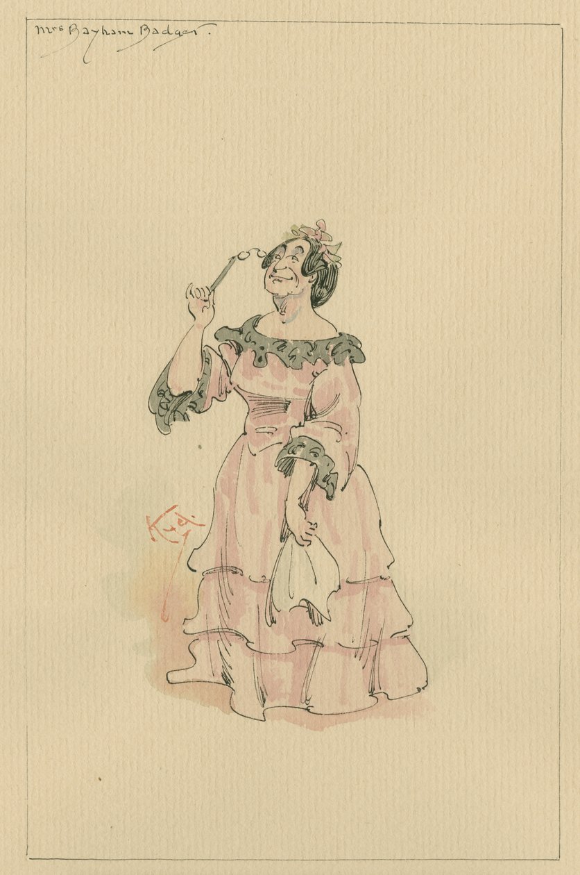 Mevrouw Bayham Badger door Joseph Clayton Clarke