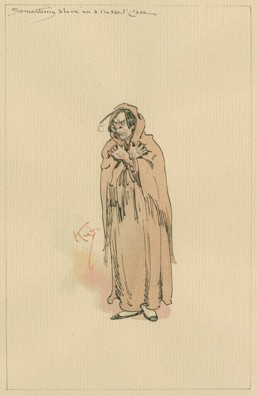 Iets levends in een kastanje bruine kist, ca. 1920 door Joseph Clayton Clarke