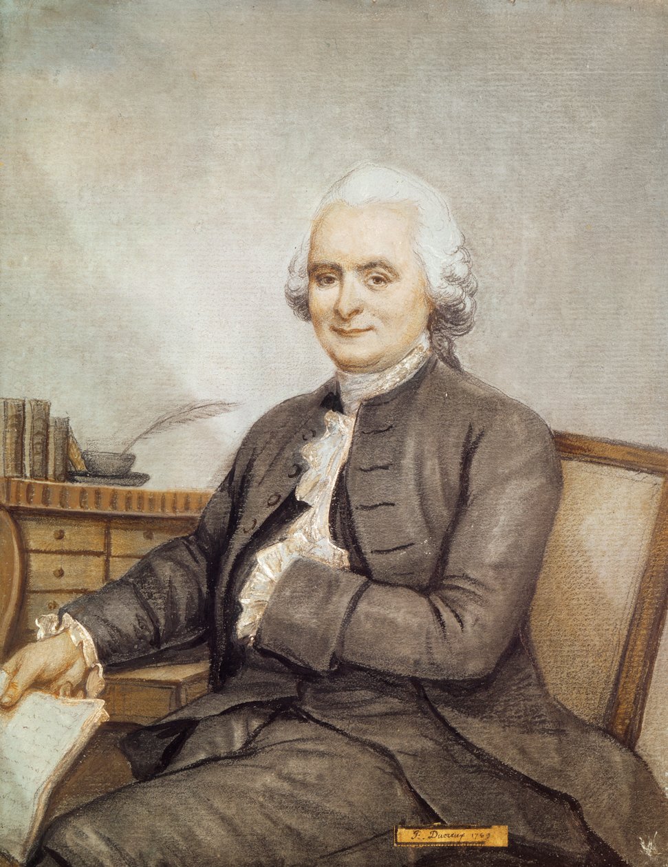 Portret van Delille, 1769 door Joseph Ducreux