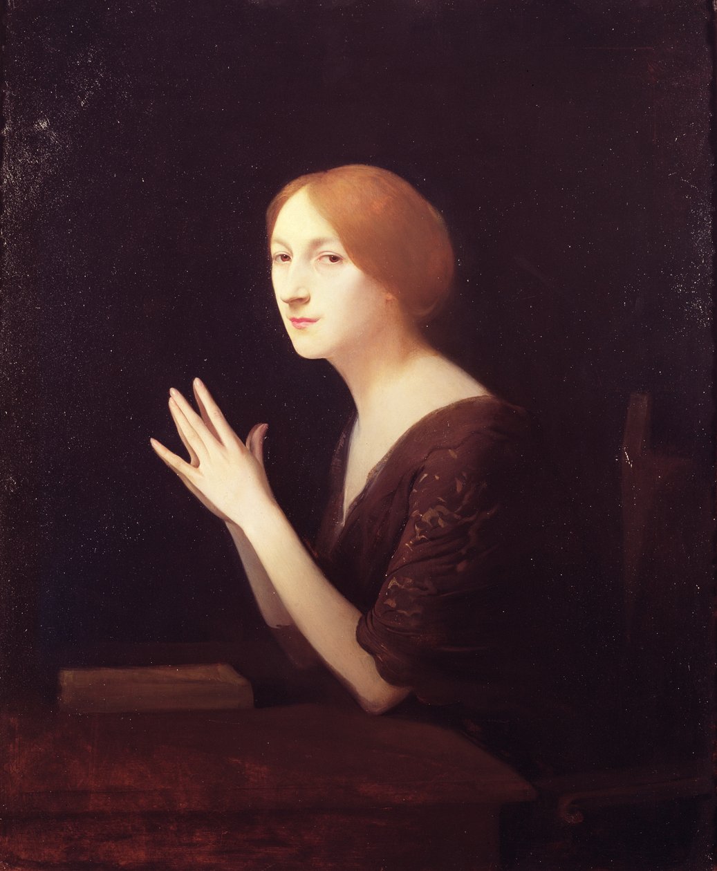 Portret van Marguerite Moreno (1871-1948) voor 1899 door Joseph Granie