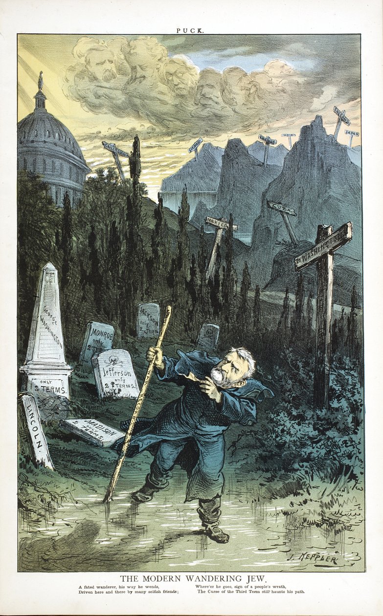 De moderne zwervende Jood, 1880 door Joseph Keppler