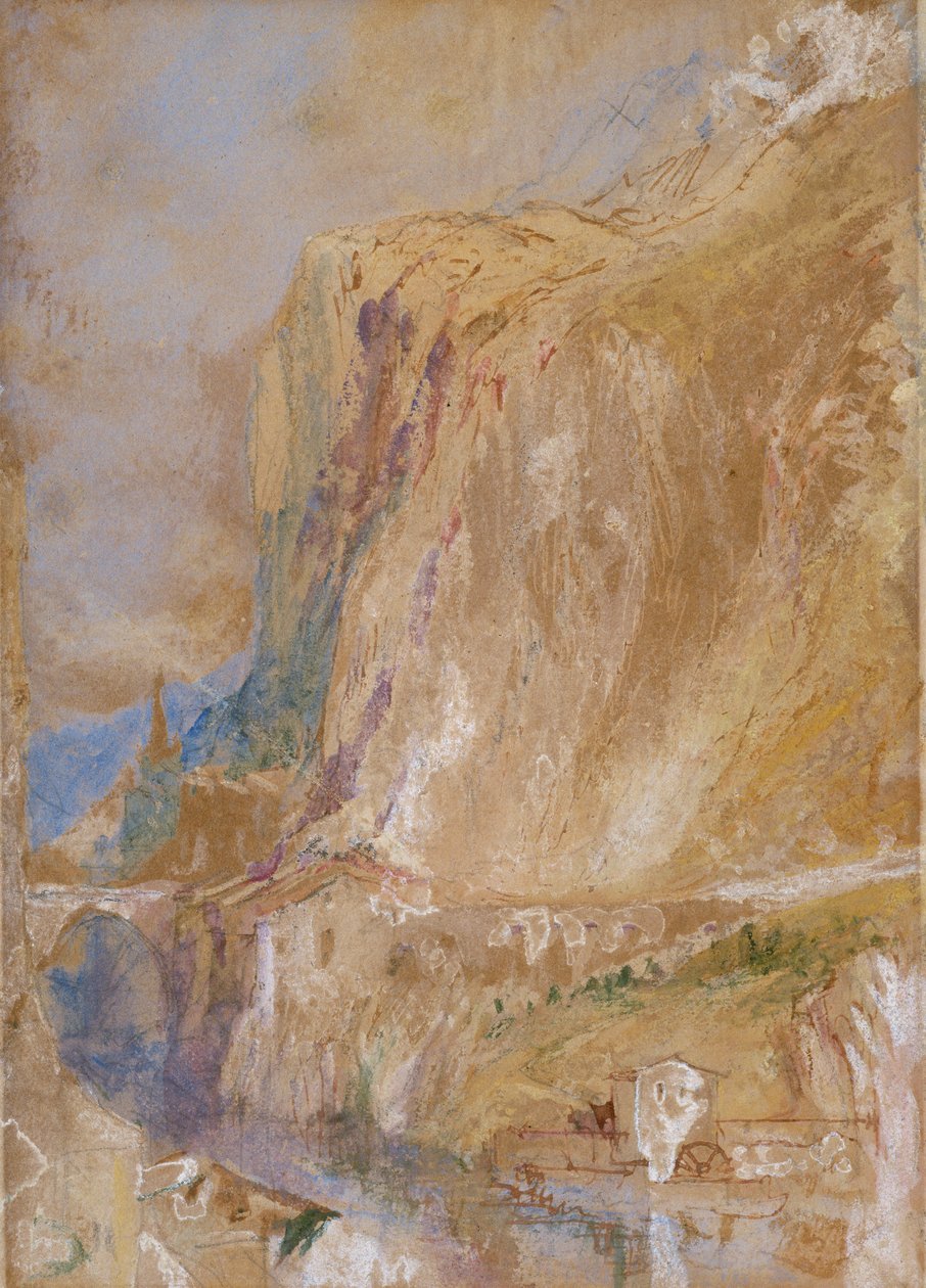 Een vallei in de Alpen, c.1843 door Joseph Mallord William Turner