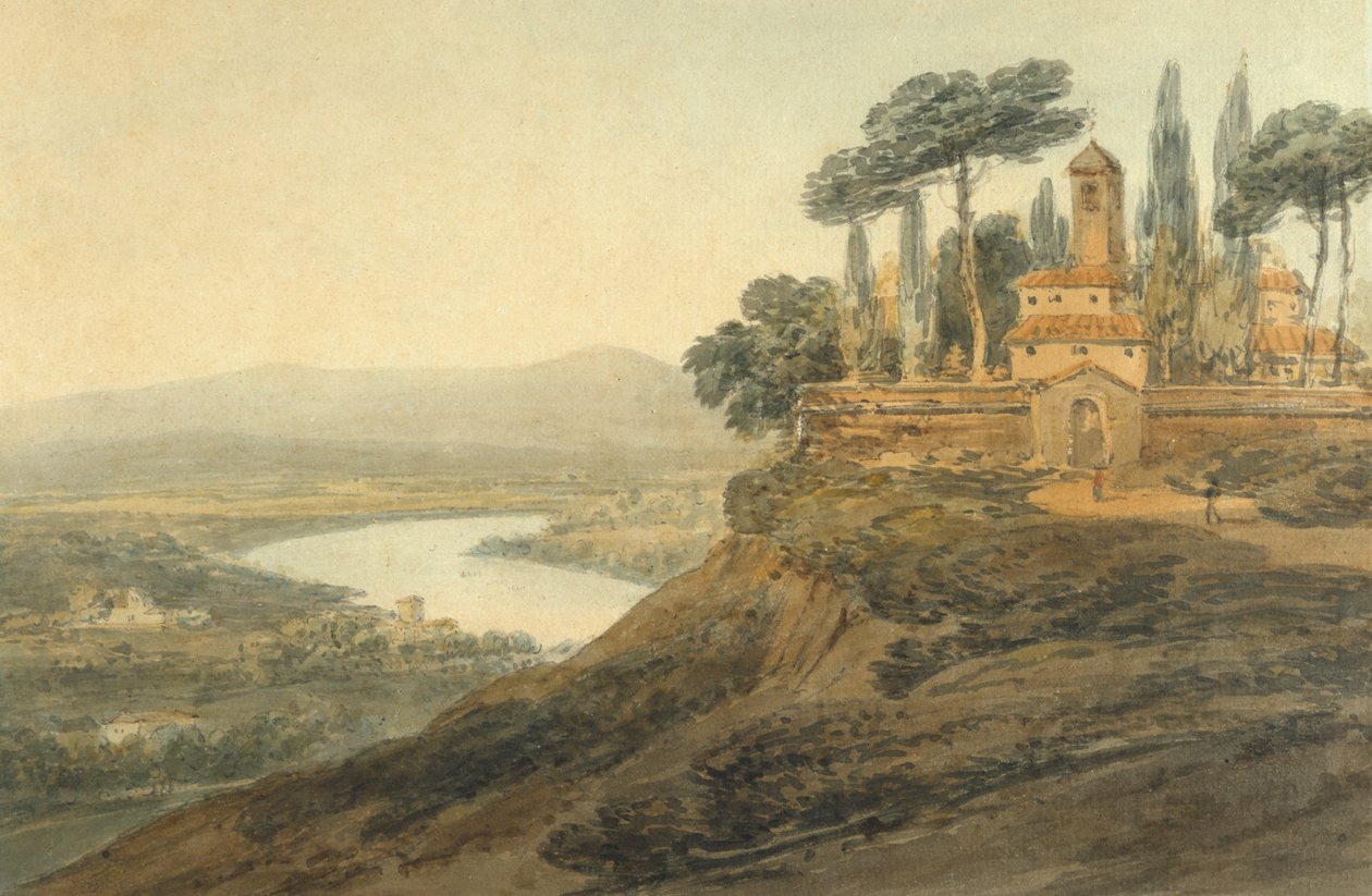 Een Italiaanse Villa door Joseph Mallord William Turner