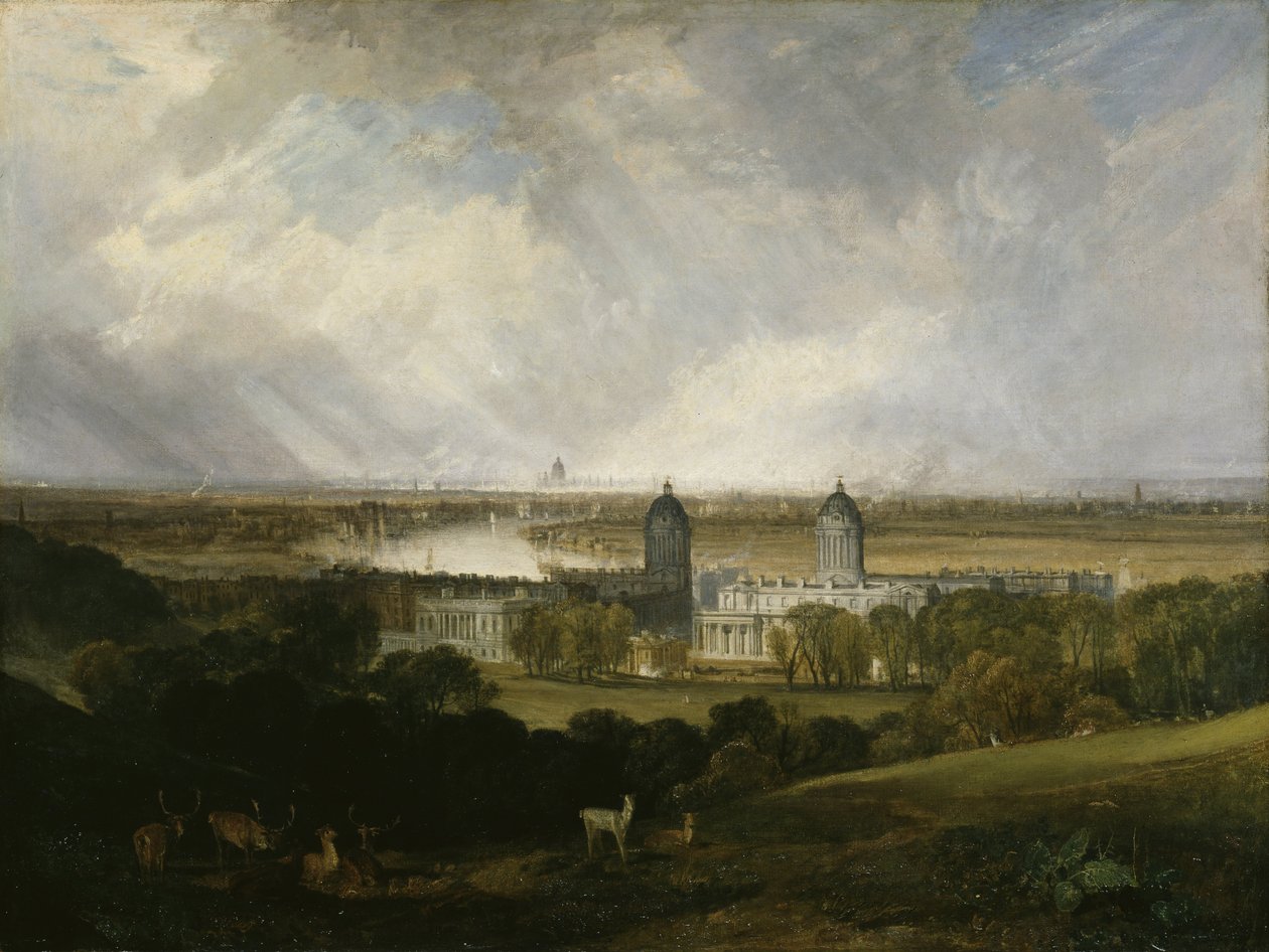 Londen vanaf Greenwich Park door Joseph Mallord William Turner