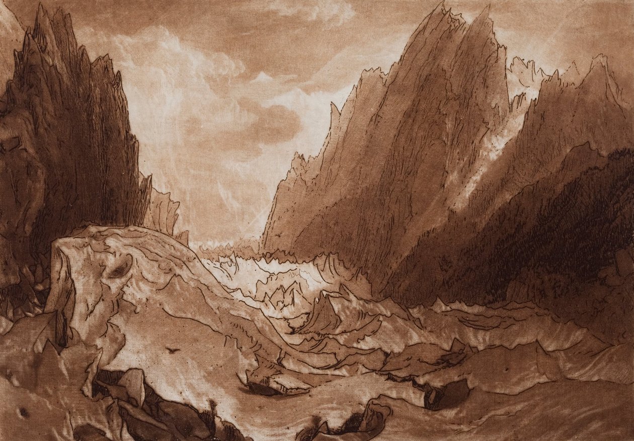 Mer de Glace door Joseph Mallord William Turner