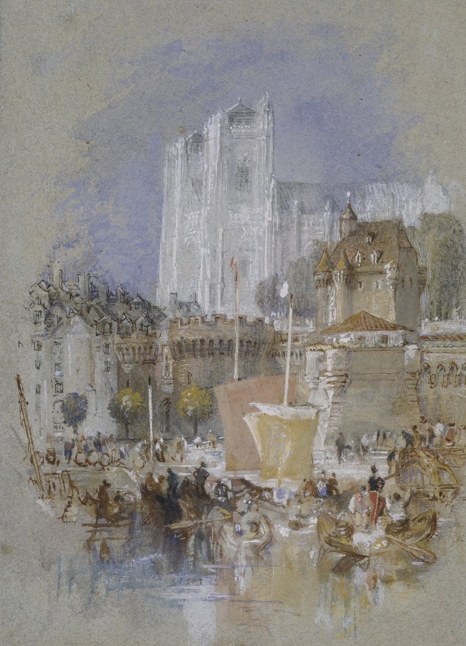 Nantes, 1826 - 1830 door Joseph Mallord William Turner