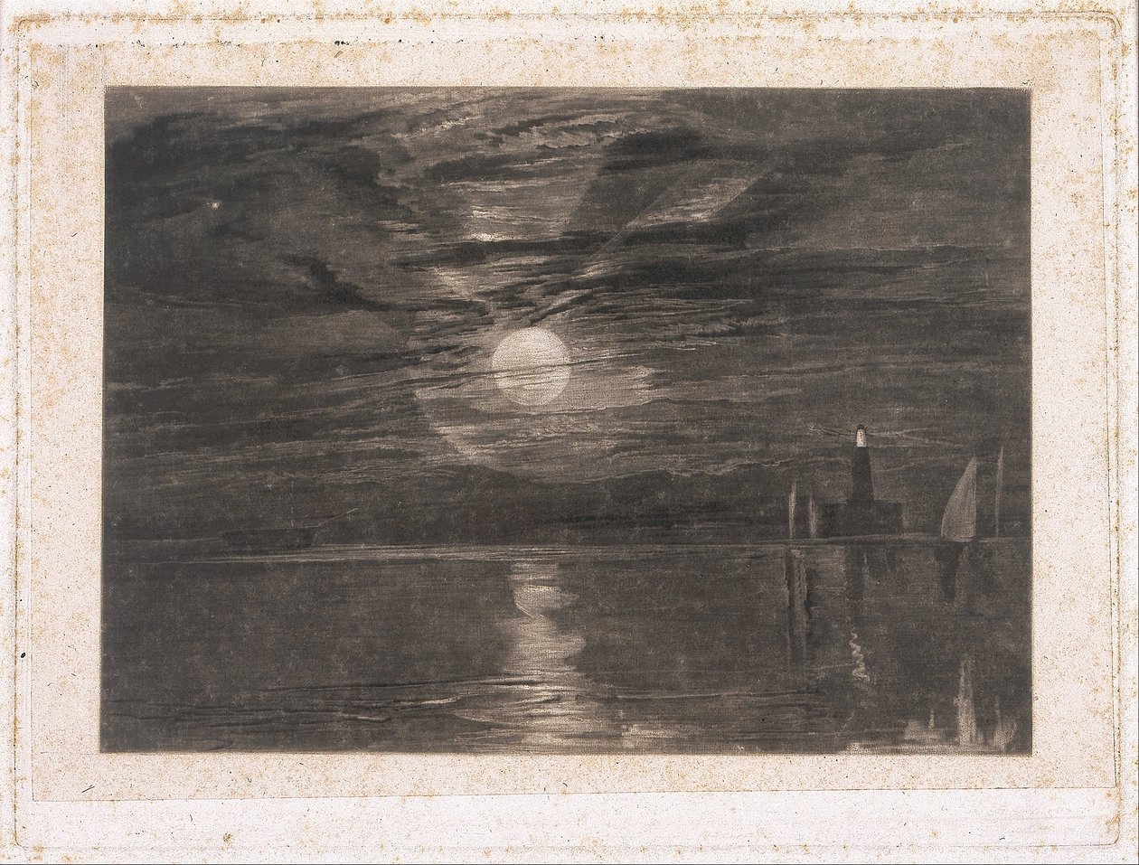 Vuurtoren van Shields door Joseph Mallord William Turner
