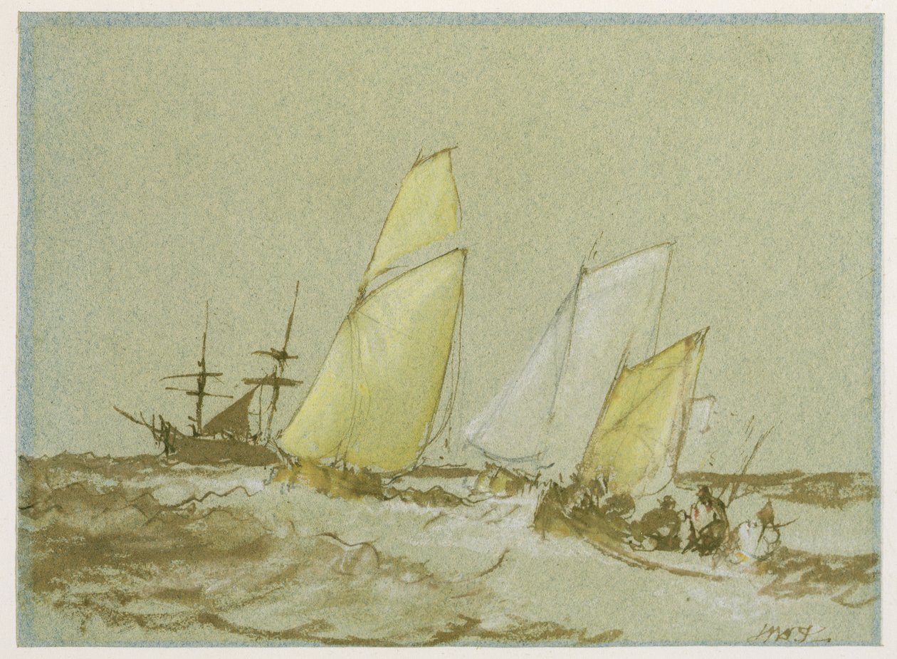 Scheepvaart, ca.1828-30 door Joseph Mallord William Turner