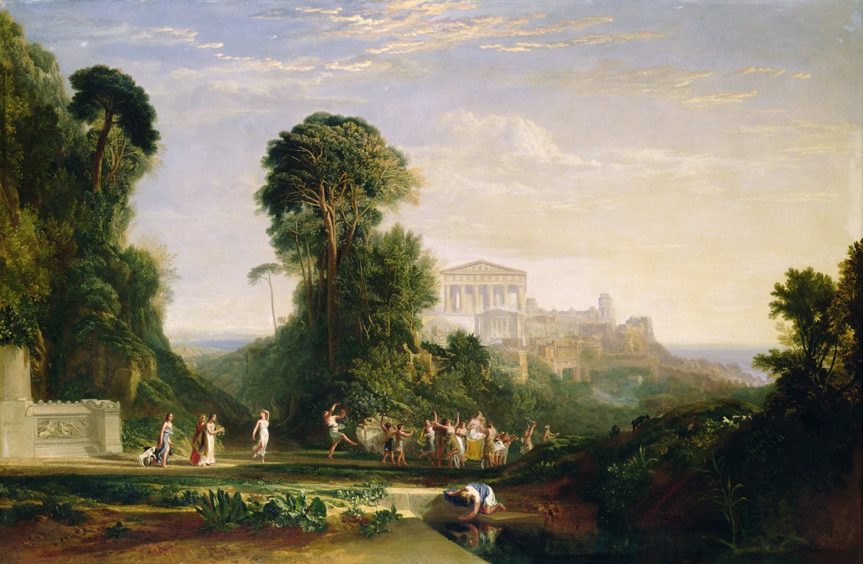 De Tempel van Jupiter - Prometheus Hersteld door Joseph Mallord William Turner