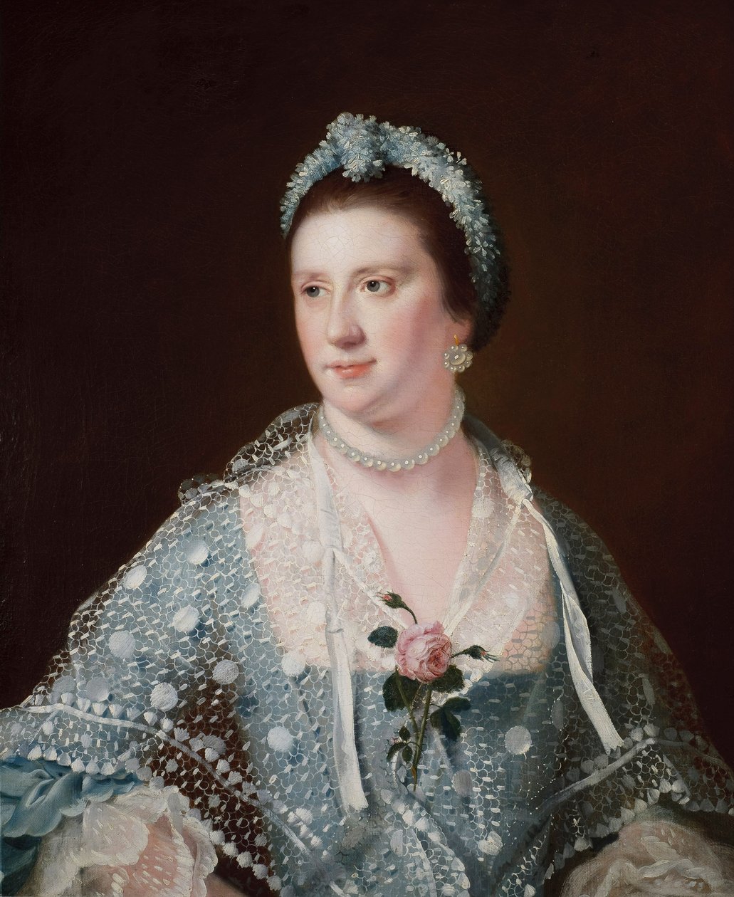 Portret van de Eerwaarde Mevrouw Boyle door Joseph Wright of Derby