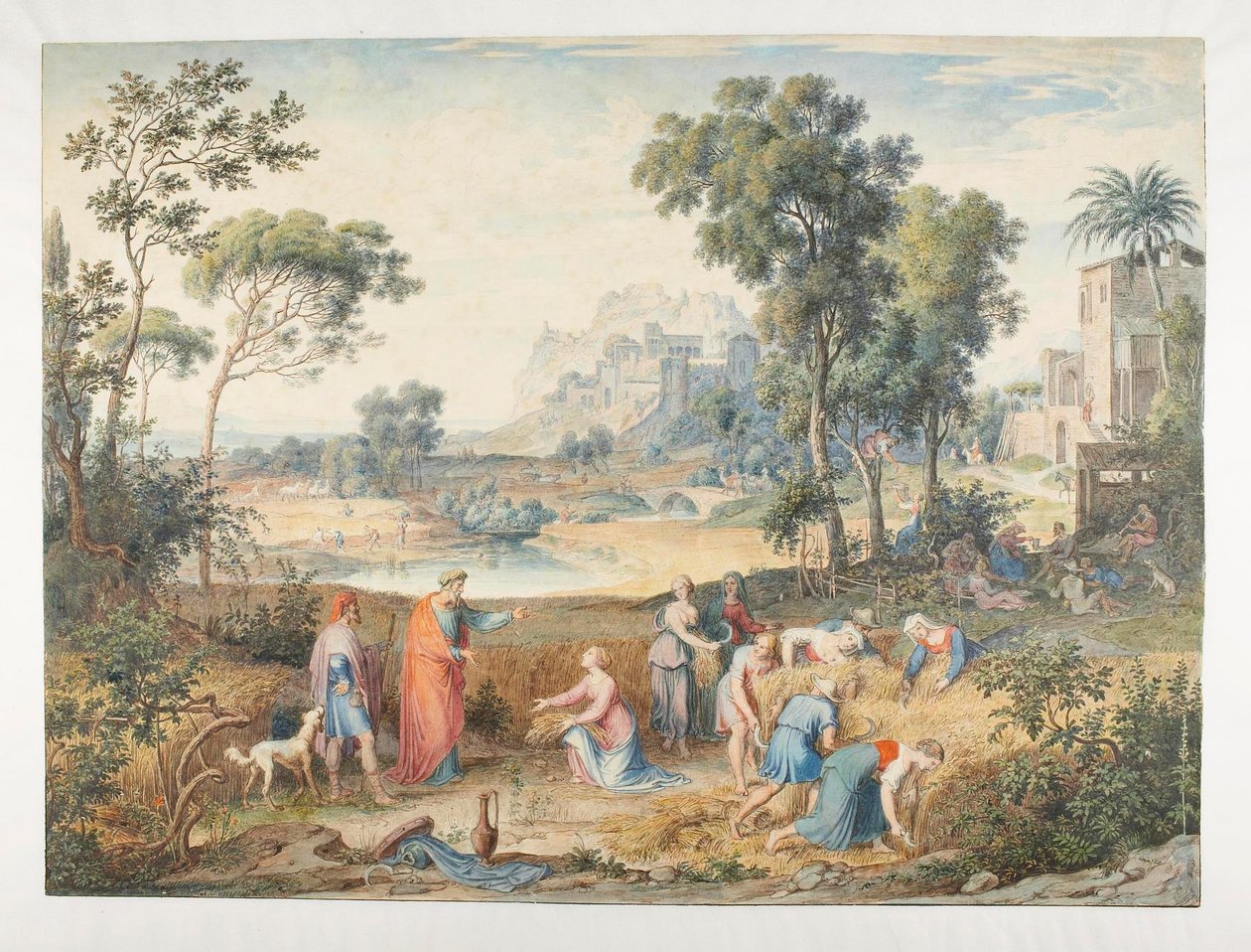 Boaz en Ruth door Joseph Anton Koch