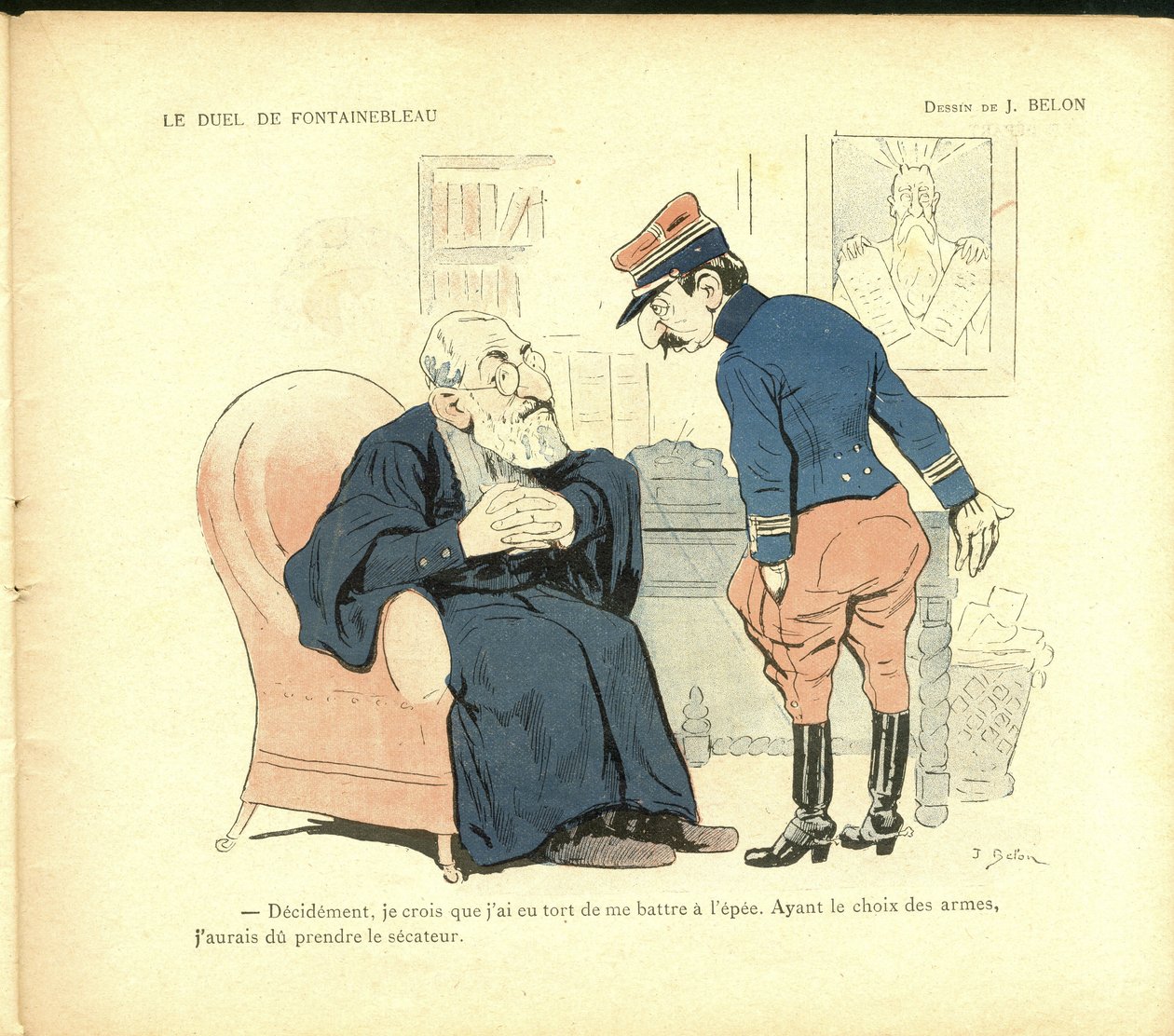 illustratie uit Album of the Intransigent: Het jaar 1900 (druk) door Joseph Belon