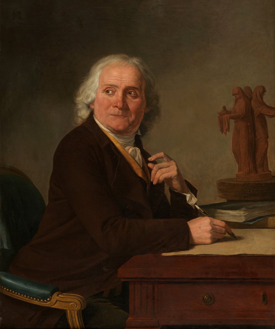 Portret van Jean Durameau door Joseph Benoît Suvée