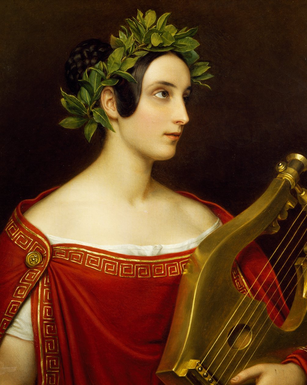 Lady Theresa Spence in de rol van Sappho door Joseph Carl Stieler