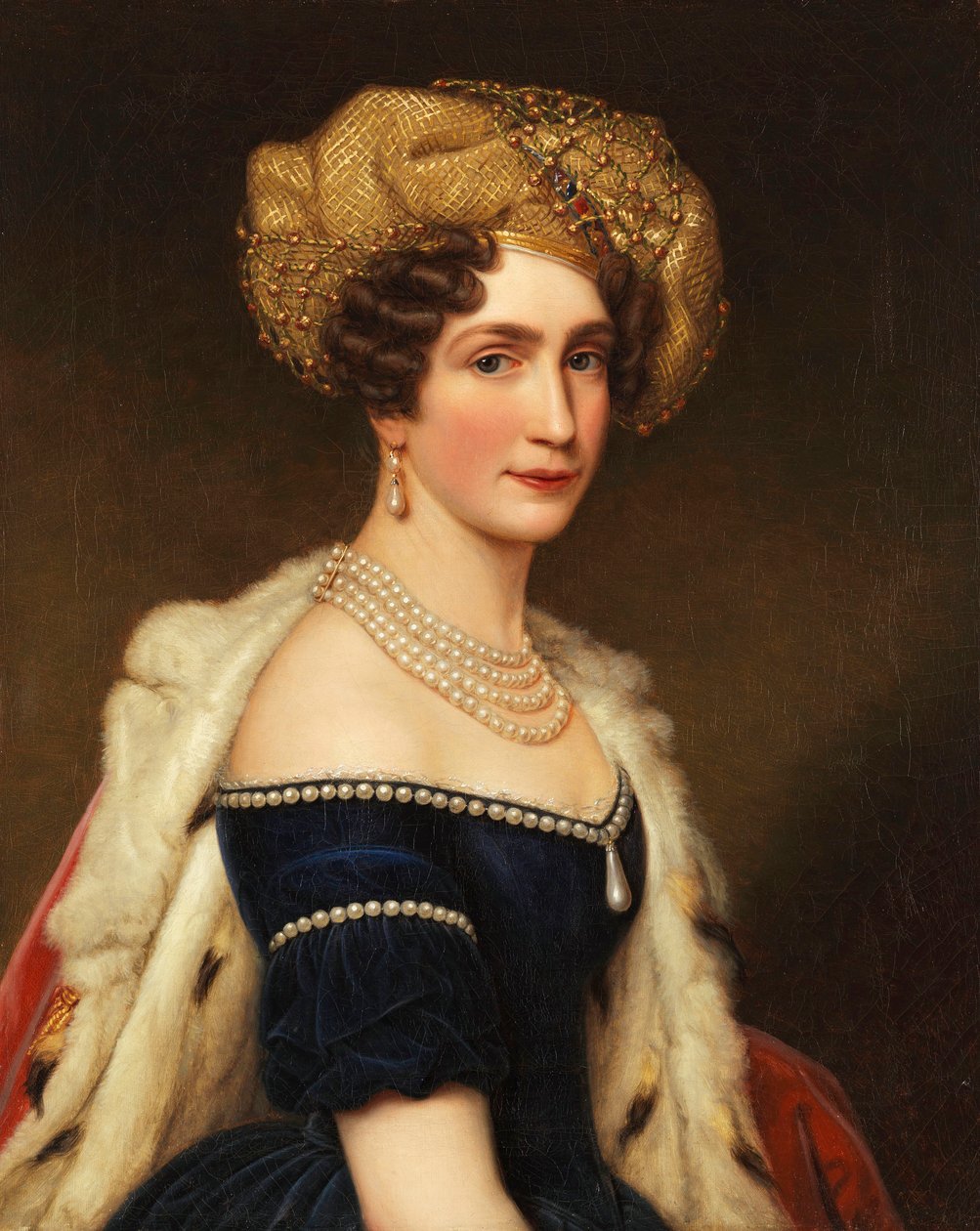 Prinses Augusta van Beieren 1788-1851, Hertogin van Leuchtenberg, ca 1825 door Joseph Carl Stieler