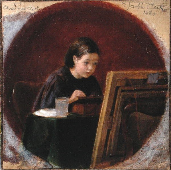 Portret van Christina Mary Clark, ca. 1860 door Joseph Clark