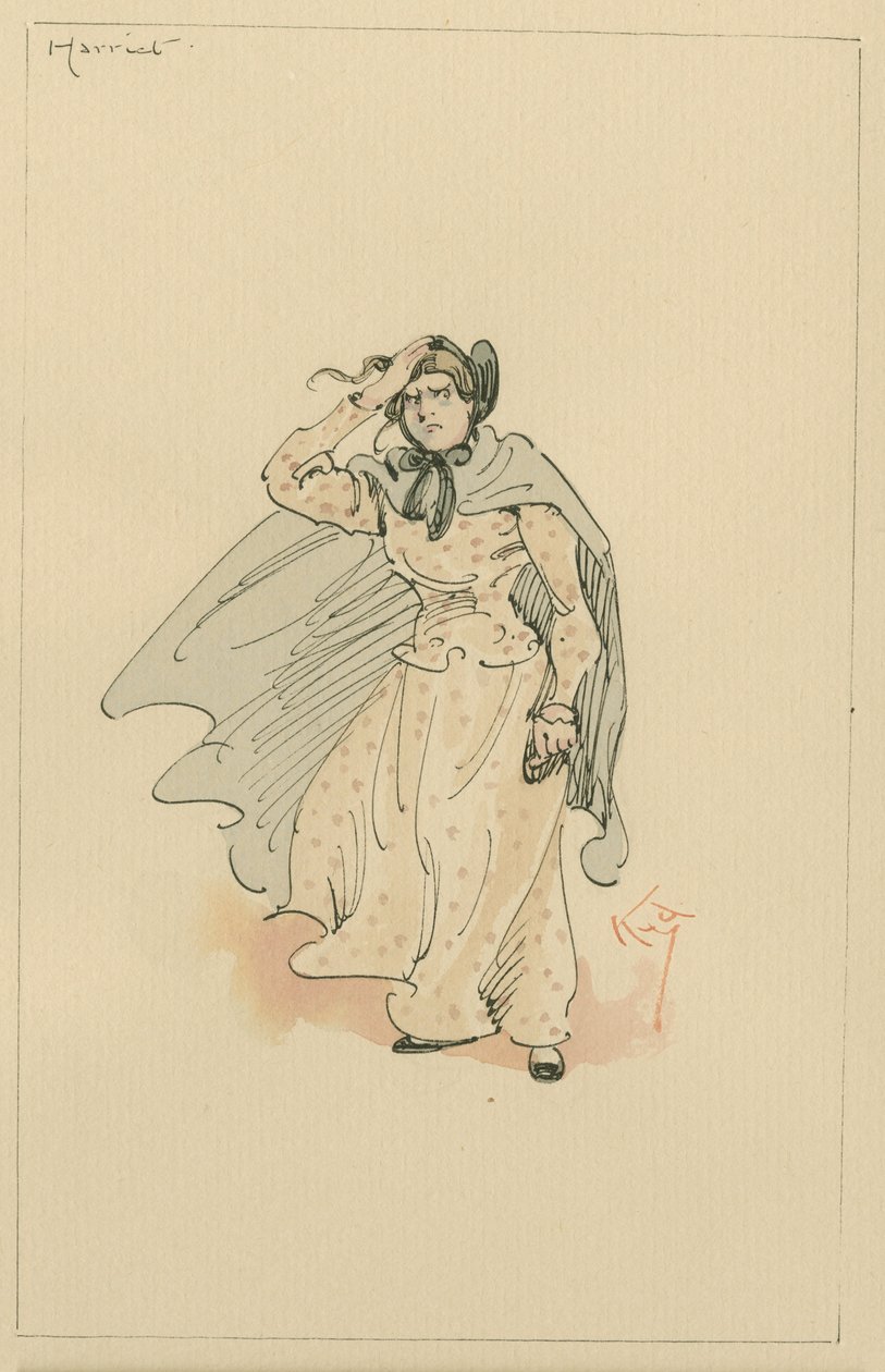 Miss Harriet Carker door Joseph Clayton Clarke